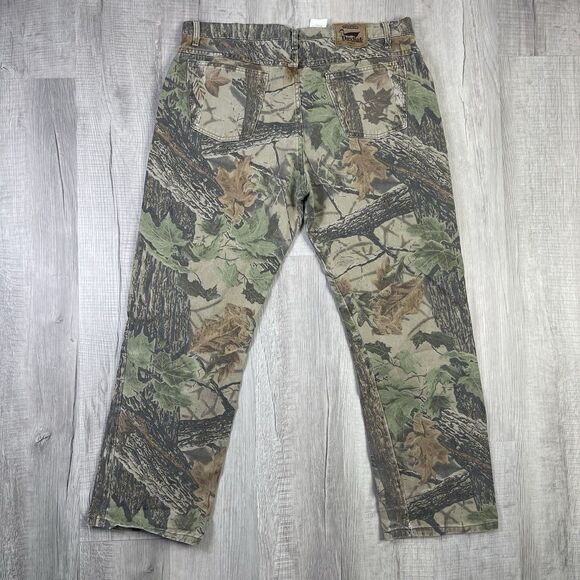 Vintage Duxbak Realtree Camo Hunting Jeans Pants Mens 40x32 Made in USA I - Picture 12 of 14